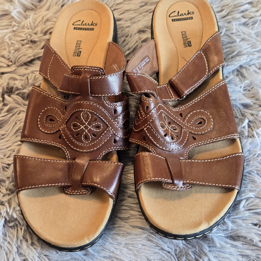 Clark Collection Soft Cusion Leisa Higley Sandals Size 12 - Picture 5 of 14